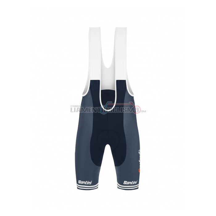 Abbigliamento Ciclismo Trek Segafredo Manica Corta 2021 Giallo Scuro Blu